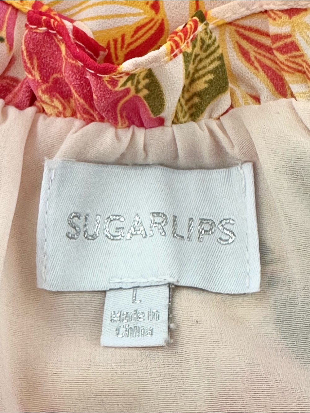 Sugarlips Floral Sleeveless Tiered Maxi Dress | Size Large | Cottagecore Summer - Picture 6 of 8